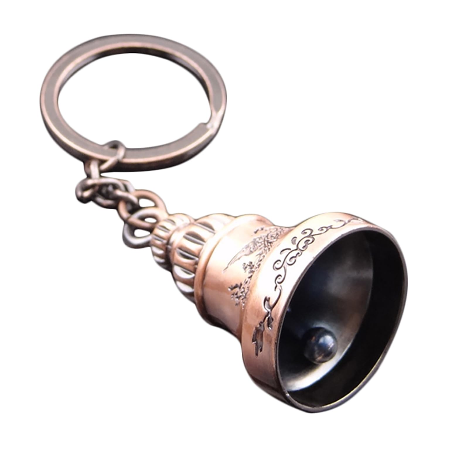 matumou Bell Keychain Retro Crisp Sound Zinc Alloy Keychain Pendant for Key Bell Keychain