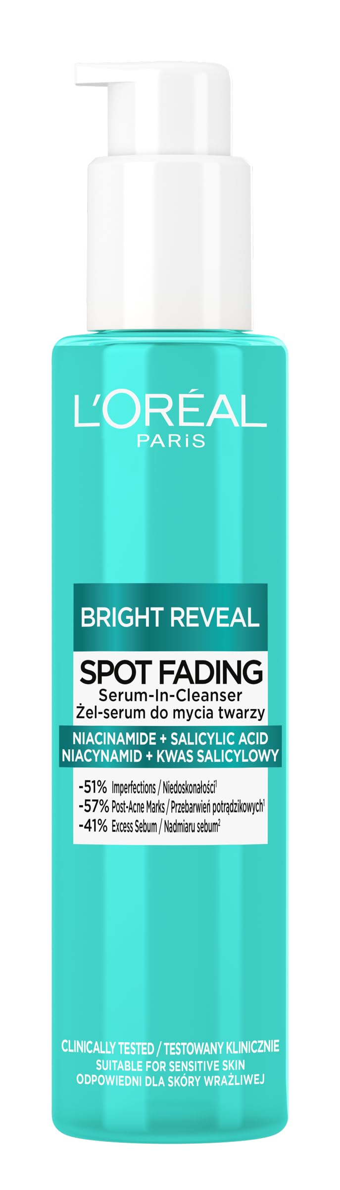 L'Oreal Paris Bright Reveal Face Cleansing Gel Serum, 150 ml