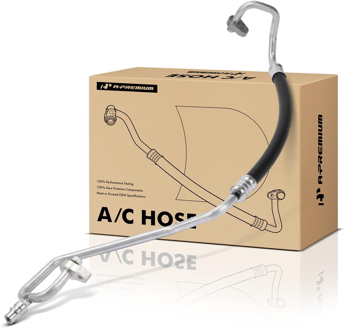 A-Premium Air Conditioning A/C Discharge Line Hose Assembly Compatible with Kia Sorento 2019 2020, 3.3L, Compressor to Condenser