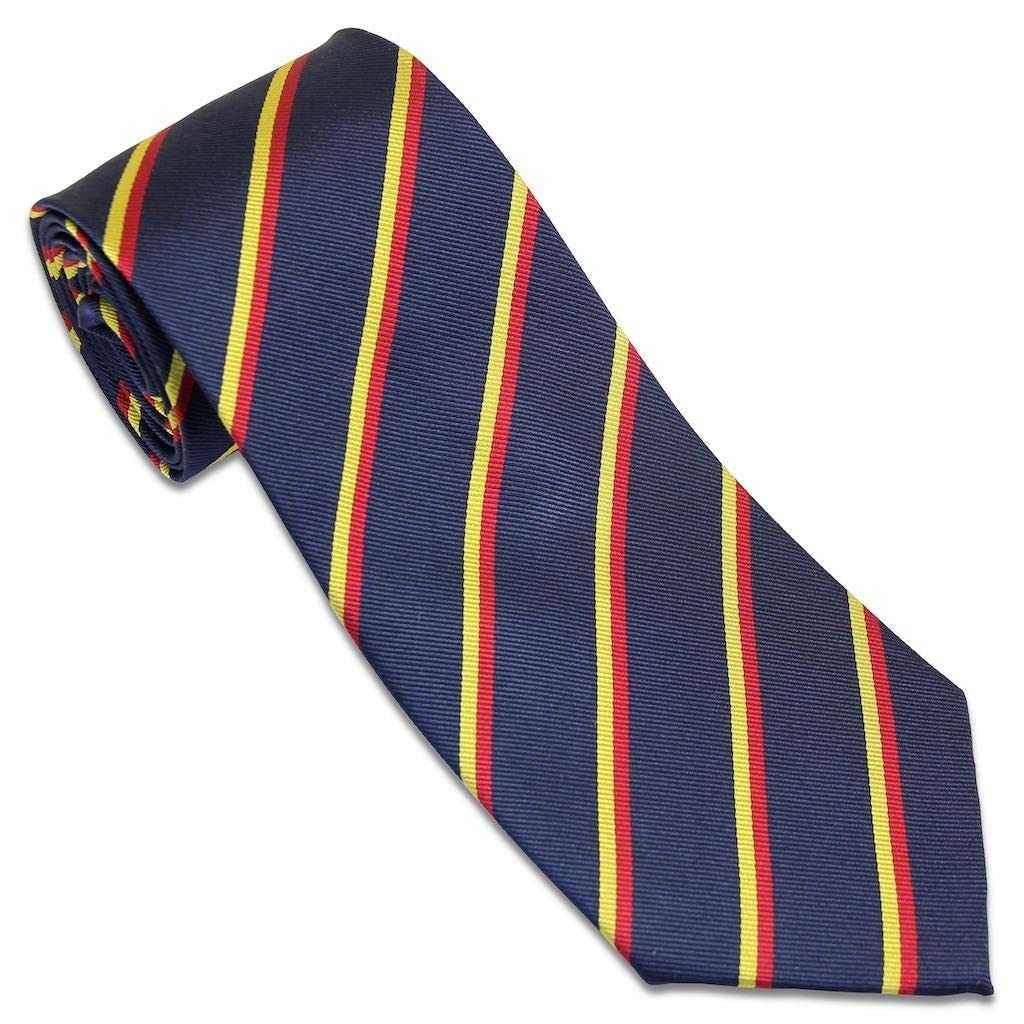 The Regimental Shop Men's Blue/Red/Yellow Reme Silk Regital Tie