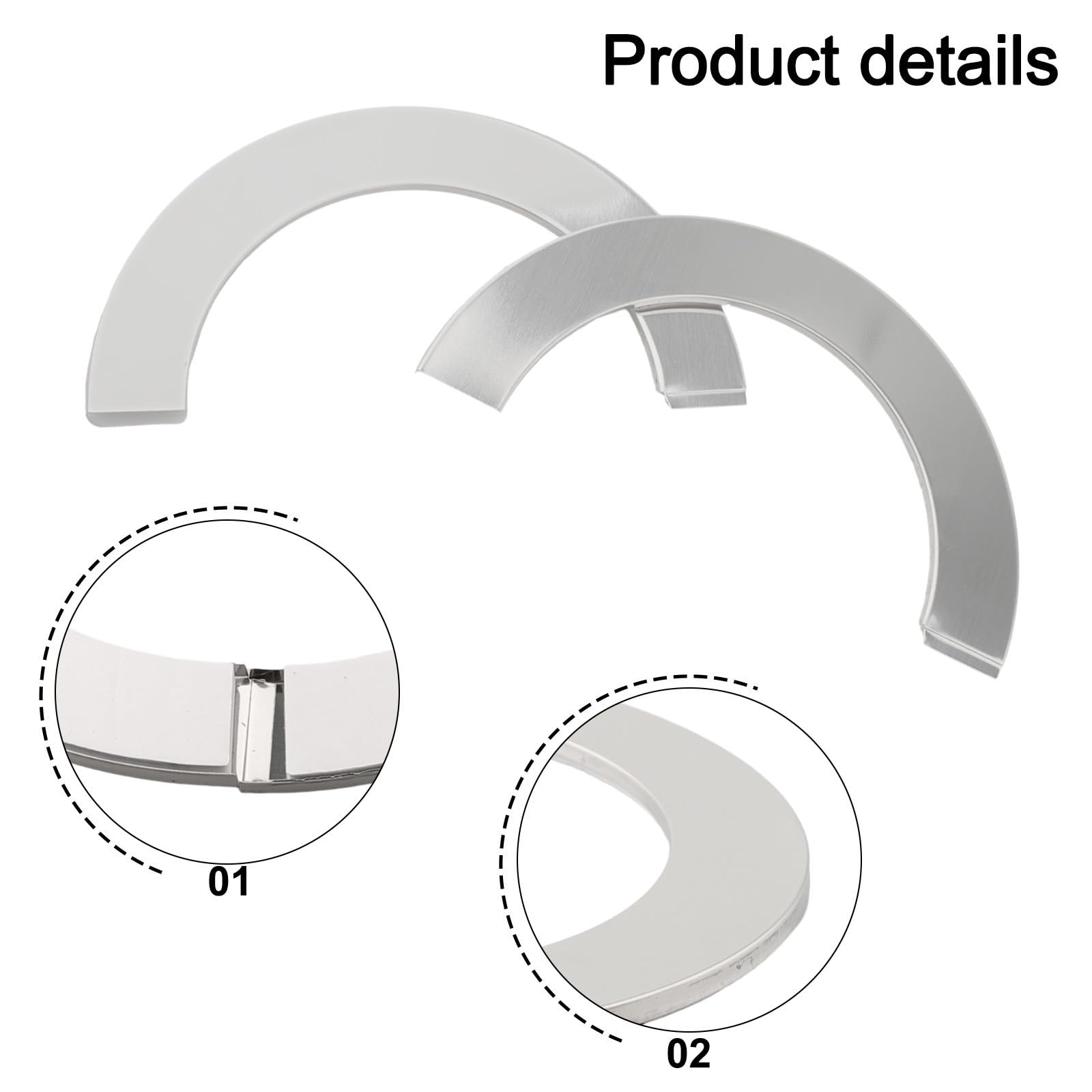 Cubierta de tubo decorativa de acero diseñada para calentador de agua de gas y ducha con configuración dividida, instalación sin esfuerzo, 80 mm, acero inoxidable plateado (120 mm)