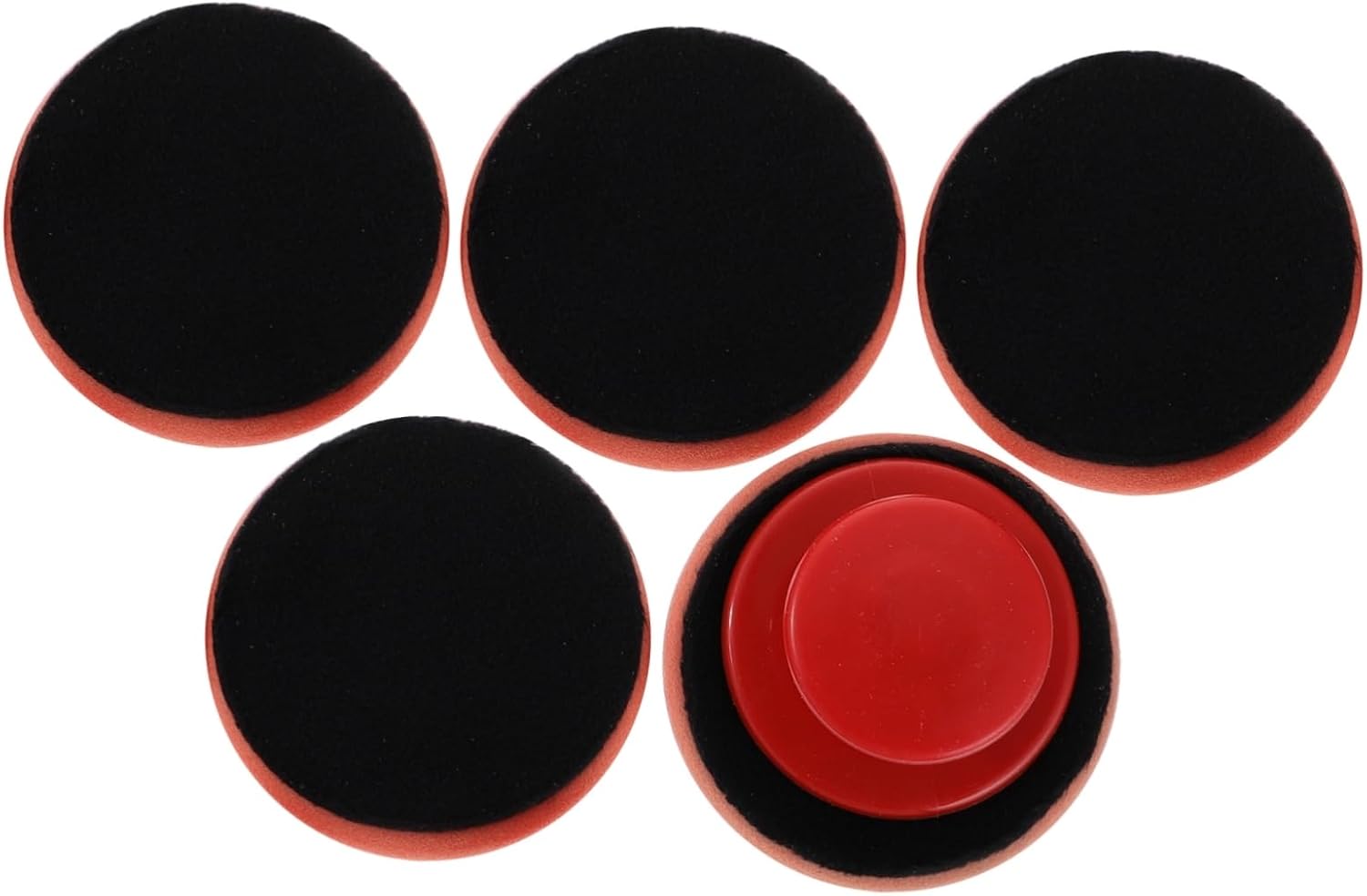 Zerodeko 5pcs Wax Applicator Pad Kit with Handle Durable Microfiber and Sponge Tool for Car Waxing Ergonomic Design for Easy Application and Reduced Hand Fatigue