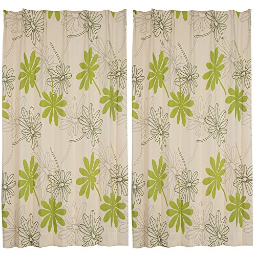 オーダーカーテン 形状記憶加工 遮光カーテン グリーン 幅165cm 丈205cm フックB ウォッシャブル ドレープ 2枚組 A-492835