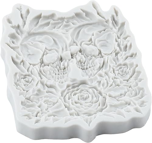 Miniatura 3 de Molde de silicona con calavera de Halloween, moldes de chocolate para decoración de pasteles, decoración de cupcakes, pasta de goma de arcilla de