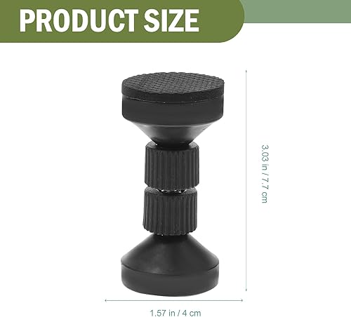 Miniatura 2 de Tapones para cabecero, 4 piezas, marco de cama ajustable, herramienta antivibración, con almohadillas para muebles, 3-3.5 pulgadas, tapón de pared