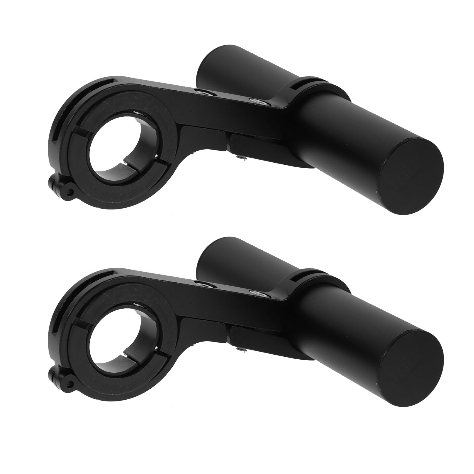 Soporte de extensión para manillar de bicicleta en aluminio premium negro de alta estabilidad 8
