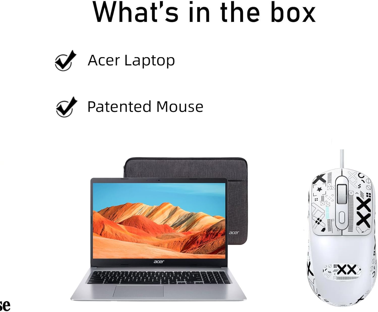 acer Chromebook 315 Laptop, Intel Celeron N4020(Up to 2.8GHz), 15.6" HD Display, 4GB RAM, 64GB eMMC, Intel UHD Graphics, Long Battery Life, WiFi, Bluetooth, Chrome OS, with Mouse