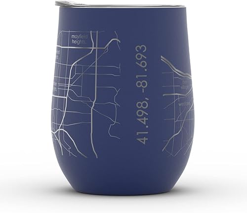 Vista 1018 de Well Told Lexington Kentucky Map - Vaso de vino aislado con grabado de mapa de Kentucky, taza de acero inoxidable grabada (12 onzas, verde domingo)