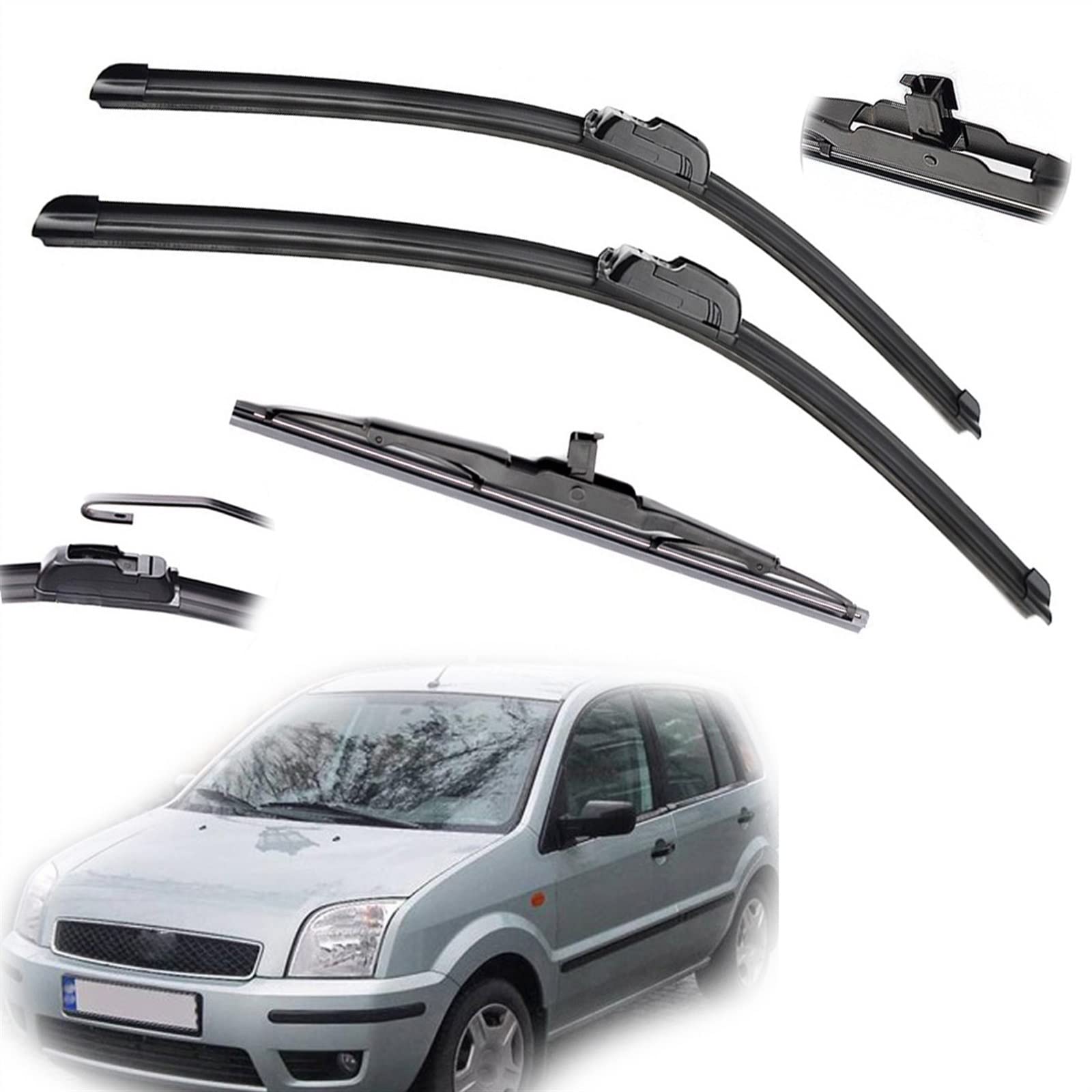 Balais d'essuie-glace Ford Fusion Hatchback 2002-2012 brosses essuie glace avant arrière 22 16 11