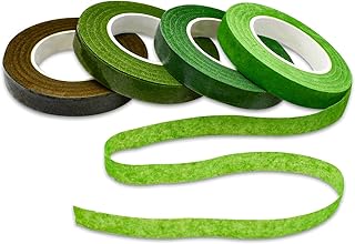 Sponsored Ad - 4 Rolls Floral Tape for Bouquet Stem Wrap 30 Yards 1/2" Wide Green Florist Tapes for Wrapping Flower DIY Cr...