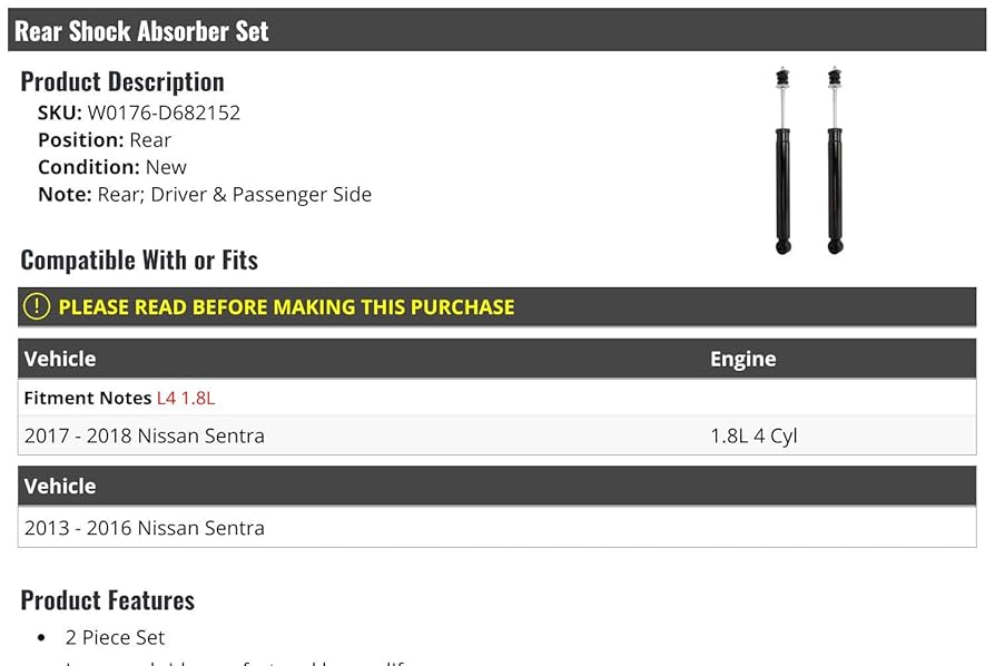 Ｓ-0101 2PCS Rear Complete Loaded Shock Strut Spring Assembly For