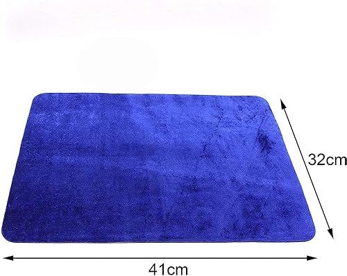 Miniatura 2 de MilesMagic Tapete de cartas de primer plano de mago para actuar en cartas, póker, rutinas de trucos y trucos de magia de monedas (azul)