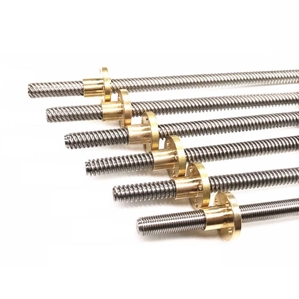 Precyzyjna śruba trapezowa, Śruba pociągowa T8 ze stali nierdzewnej do drukarek 3D(Lead 8mm,200mm)