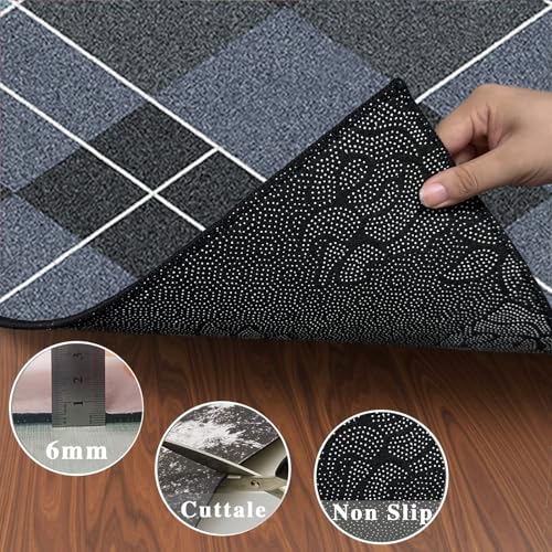 Tapis de chaise de bureau rond 120 cm pour moquette et sol dur