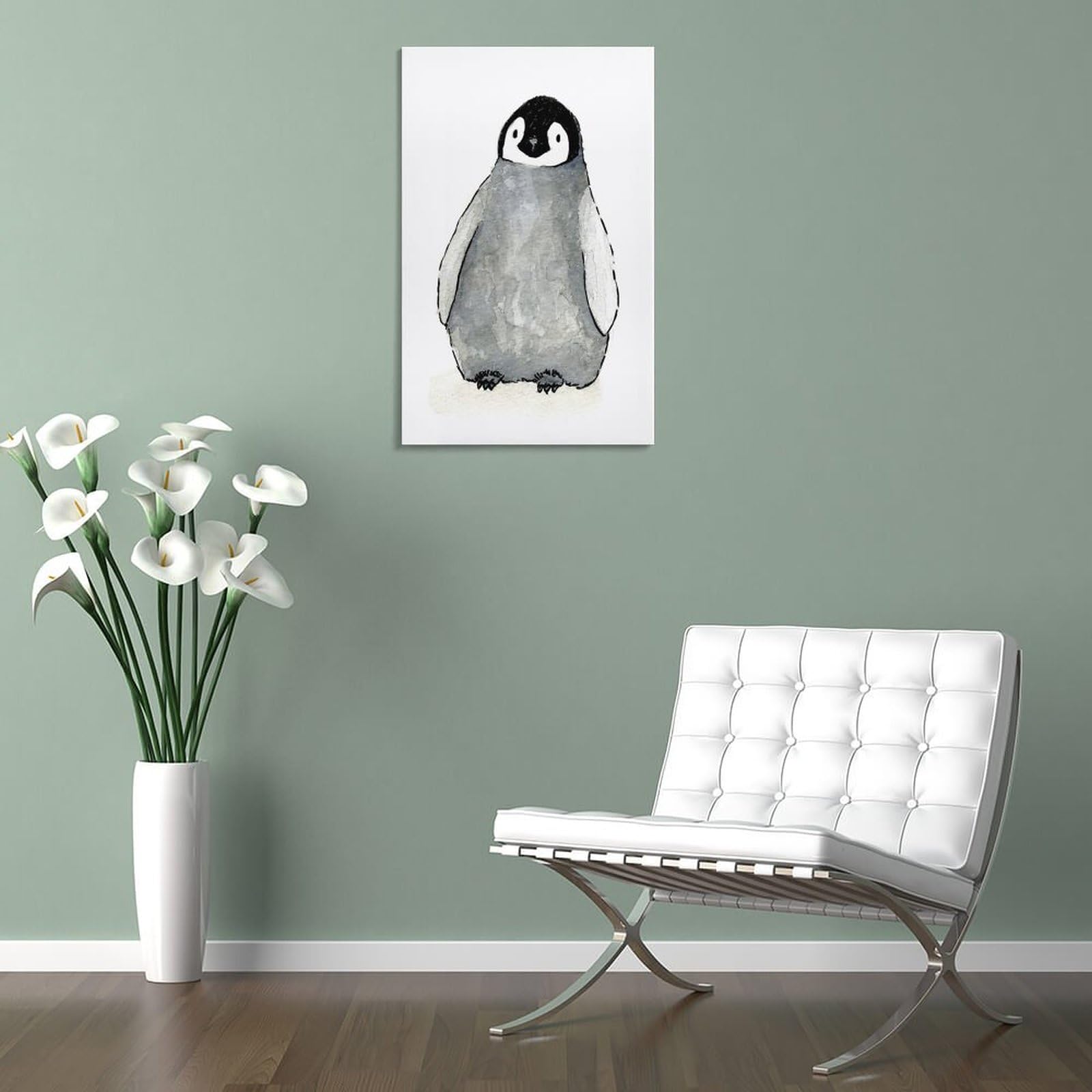 Amazon.co.jp: 素敵な赤ちゃんペンギン絵画保育園ポスター ホーム装飾