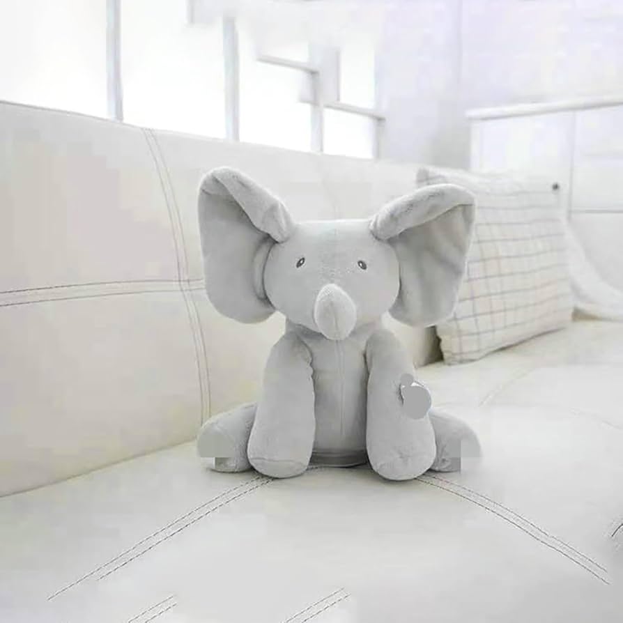 Amazon｜歌う象のぬいぐるみHuggableおもちゃ赤ちゃんアニメ象の