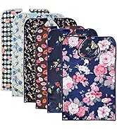 6 Pack Adult Bibs with Crumb Catcher - Waterproof and Reusable Clothing Protectors for Elderly Women