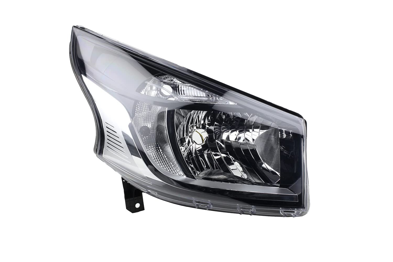 Johns, Juego de faros delanteros halógenos para Renault Trafic 05/2014 – H4 izquierda y derecha + faros antiniebla + bombilla