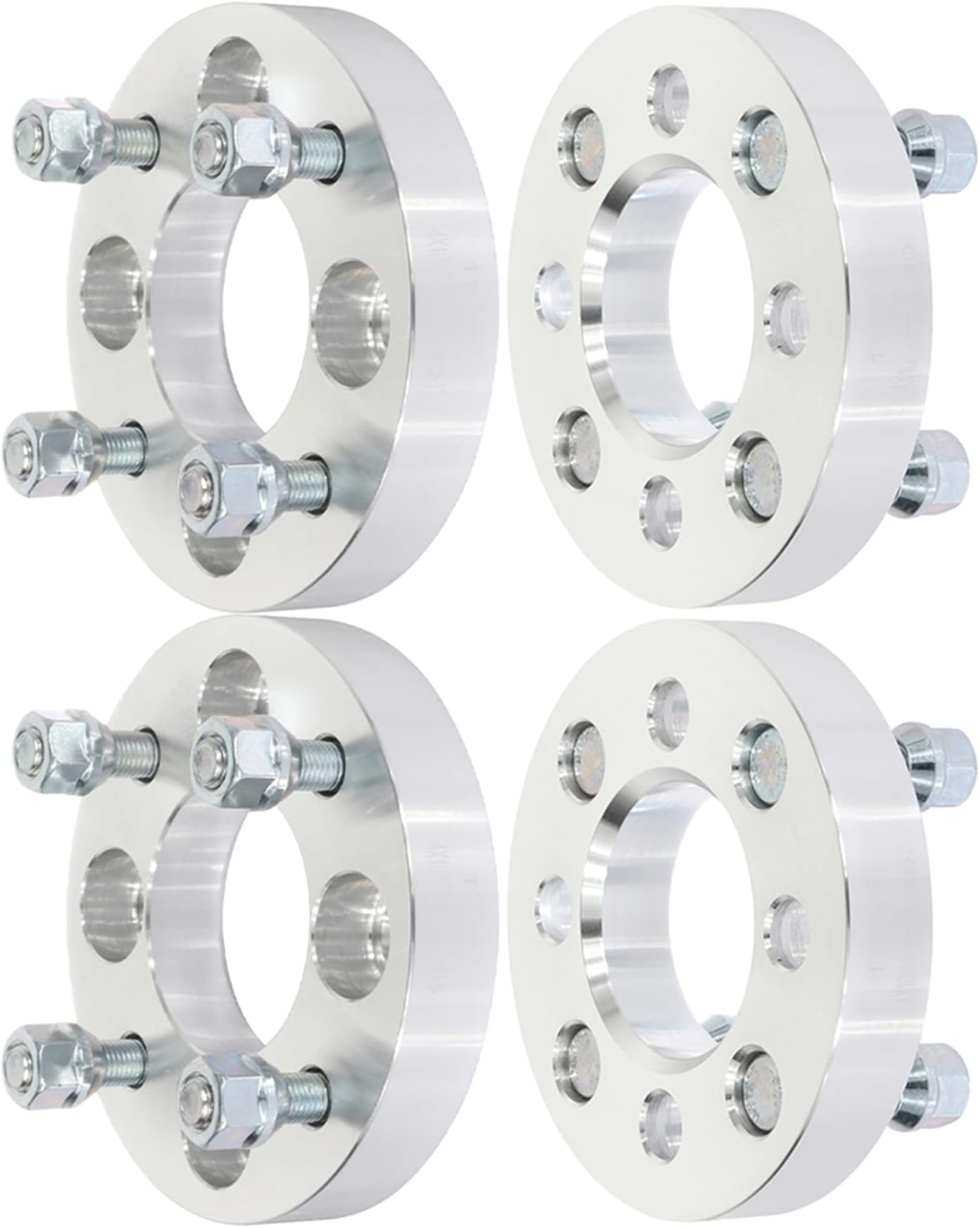 4-Pack 4x100 to 4x4.25 Wheel Spacers 1 inch 12x1.5 Studs 67.1mm Forged Wheel Adapters Fits for 124 Spider for 2 for Accent for Accord for Aveo for Celica for Chevette for Civic for Cobalt