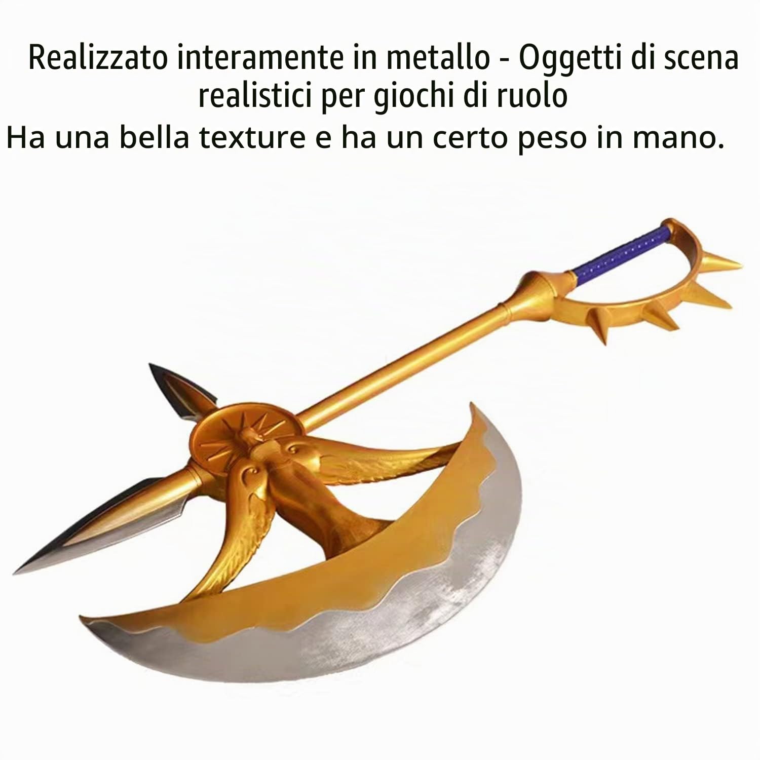 Axe of Escanor, The Seven Deadly Sins, replica 1:1, due materiali disponibili, utilizzato per cosplay e regalo