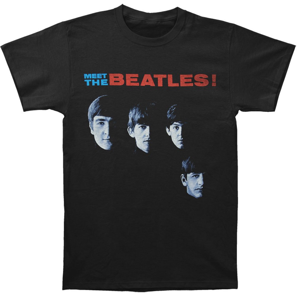 Rock Off Black The Beatles - Meet The Beatles - T-Shirt - Cotton - Size Xl - Officially Licensed Merch