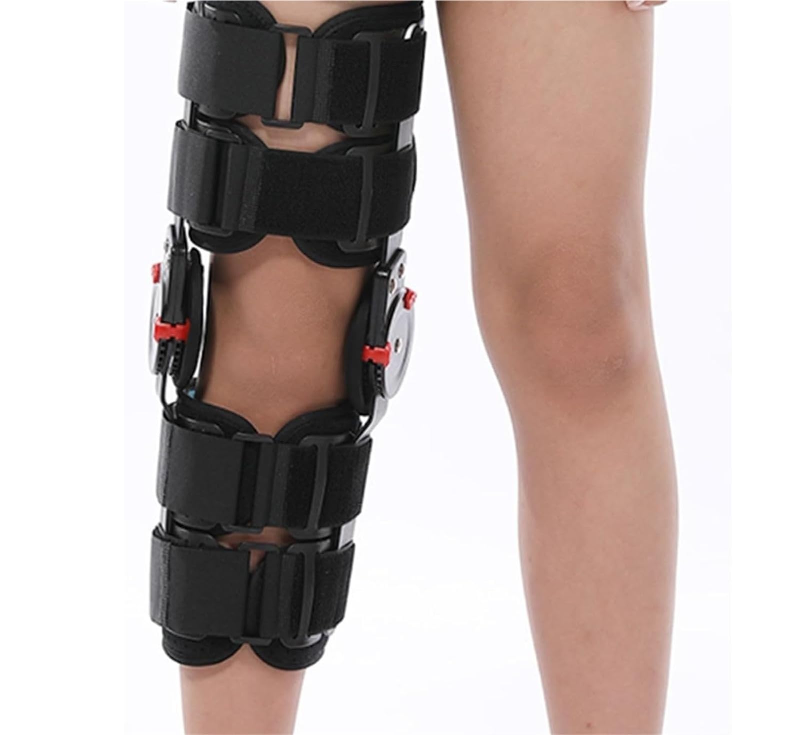 Rodillera postoperatoria Trasera articulada para niños, Rodillera médica para el Dolor de Rodilla, Artritis, ligamento Cruzado Anterior, Apta para niños de 110 a 150 cm.