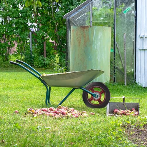 Roue de brouette caoutchouc résistant et rechange pour trolley - 5