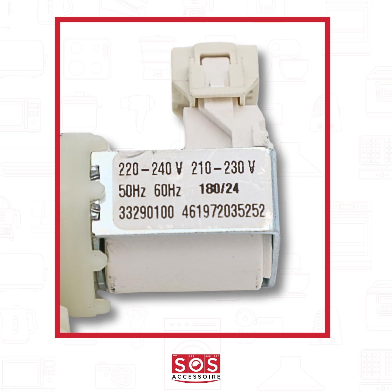 Électrovanne 2 Voies Pour Lave-linge Vestel - Pièce Détachée Réf. 30023393, Compatible De Nombreuses Marques