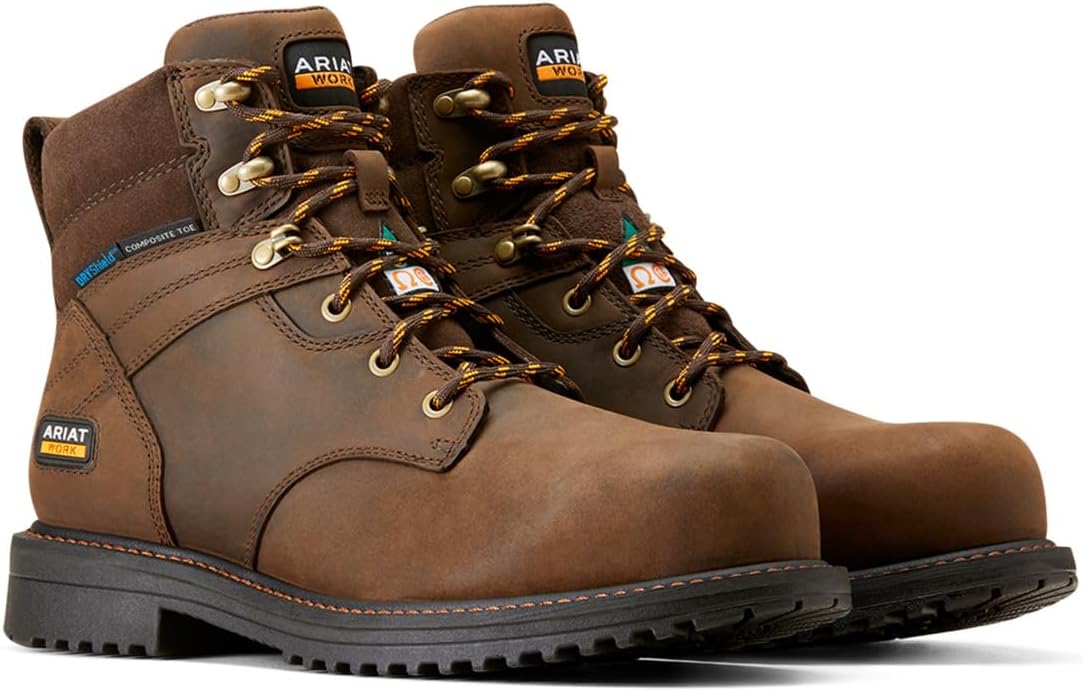 Ariat mens Rigtek 6" Csa Waterproof Composite Toe Work Boot - Image 6
