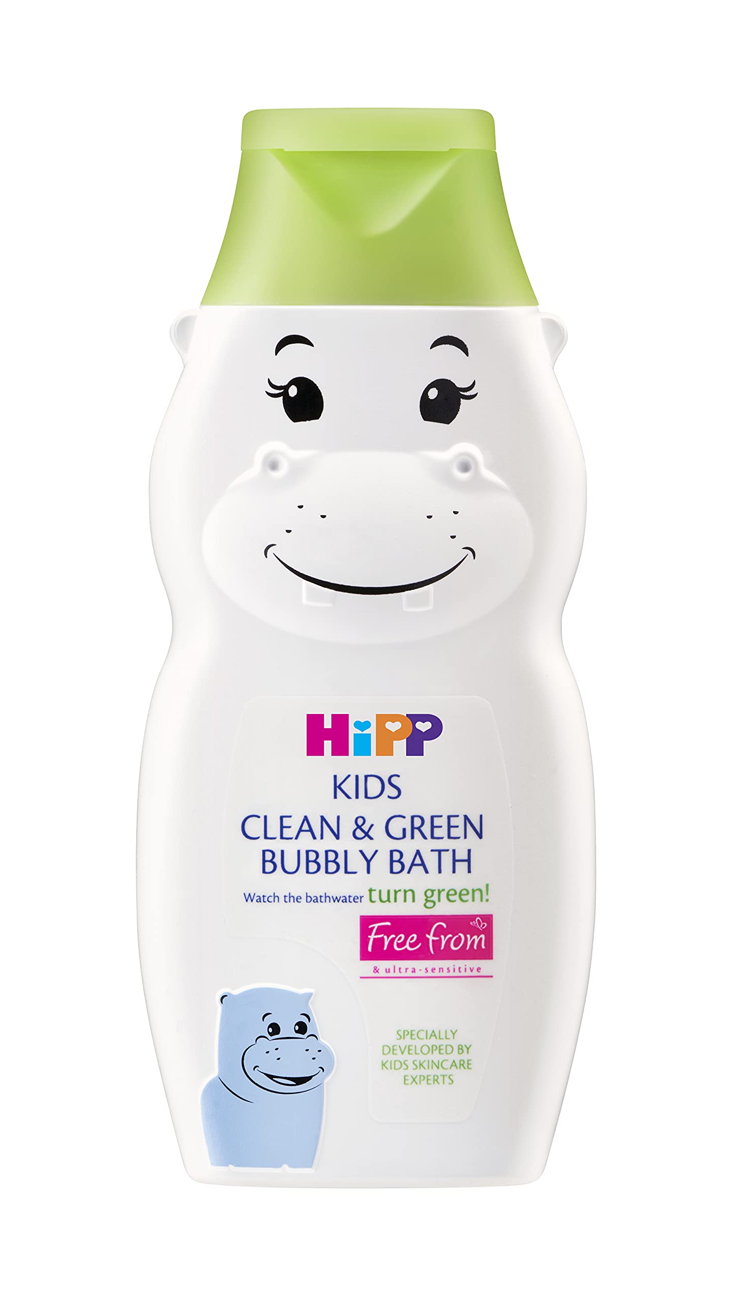 HiPP Kids Clean & Green Bubbly Bath Hippo, 300ml, (Pack of 1)