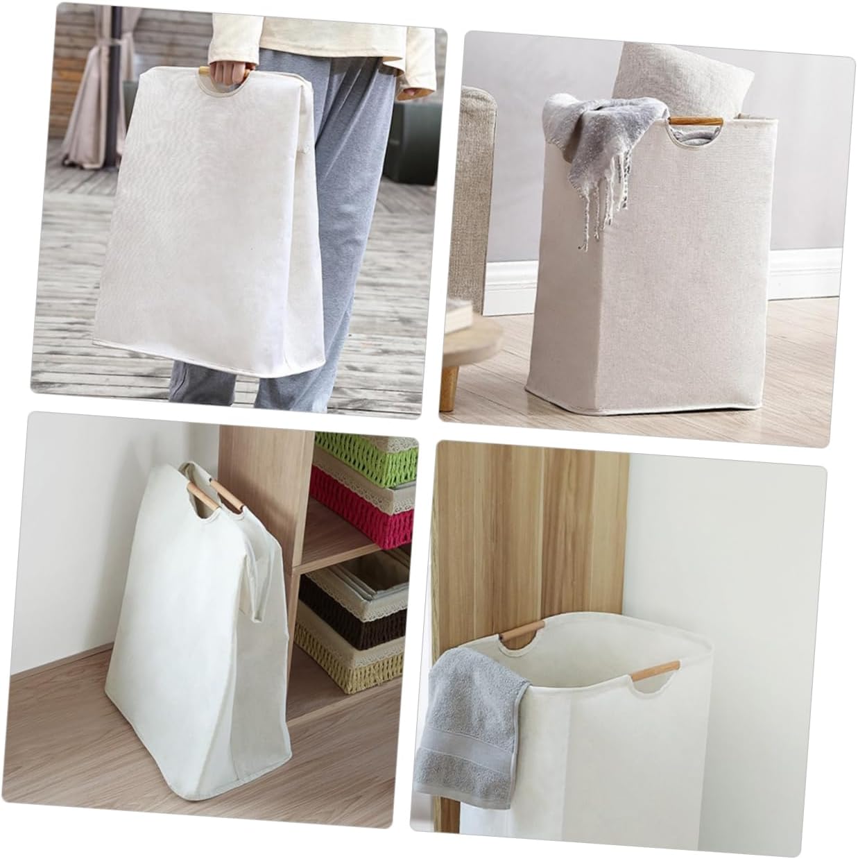 Foldable Laundry Hamper with Handles Large Collapsible Storage Basket for Clothes Versatile Fabric Organizer for Home Dormitory Bedroom Space Saving Dirty Garment Storage