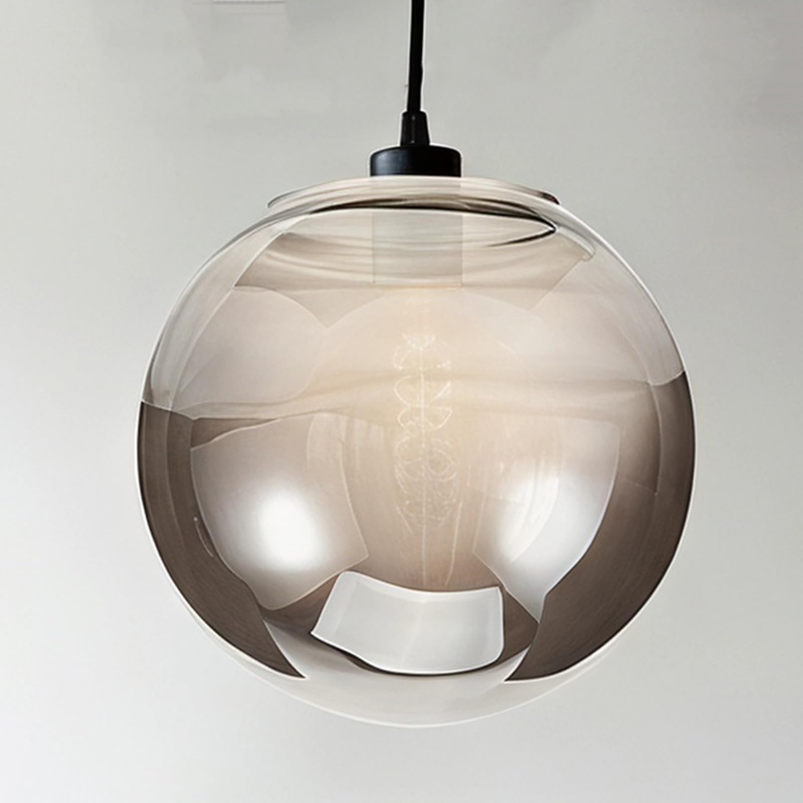 2 Piezas Pantalla de Lámpara Esférica de Cristal, 15cm, Vidrio