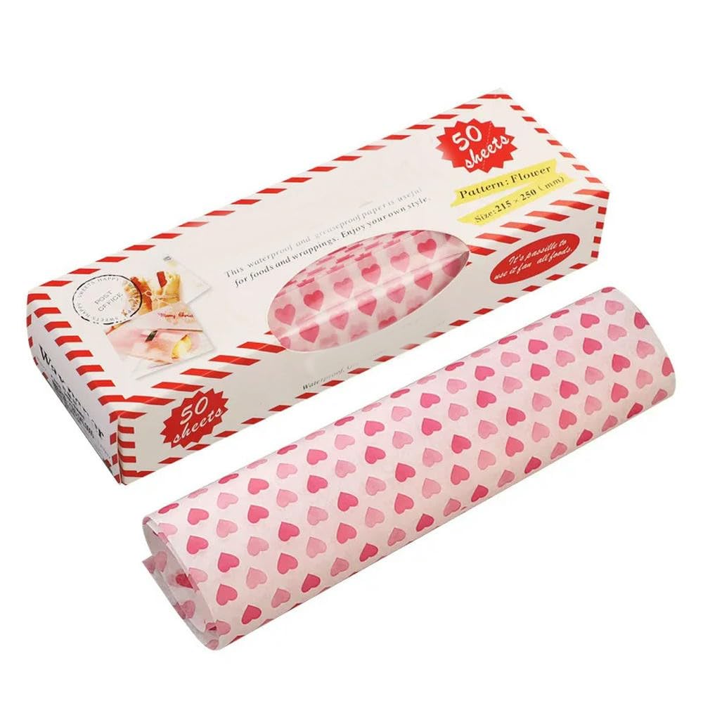 NYSDM 50 szt./partia papier woskowy papier spożywczy papier smarowy opakowania żywności owijanie chleba kanapki burger frytki papier olejowy narzędzia do pieczenia