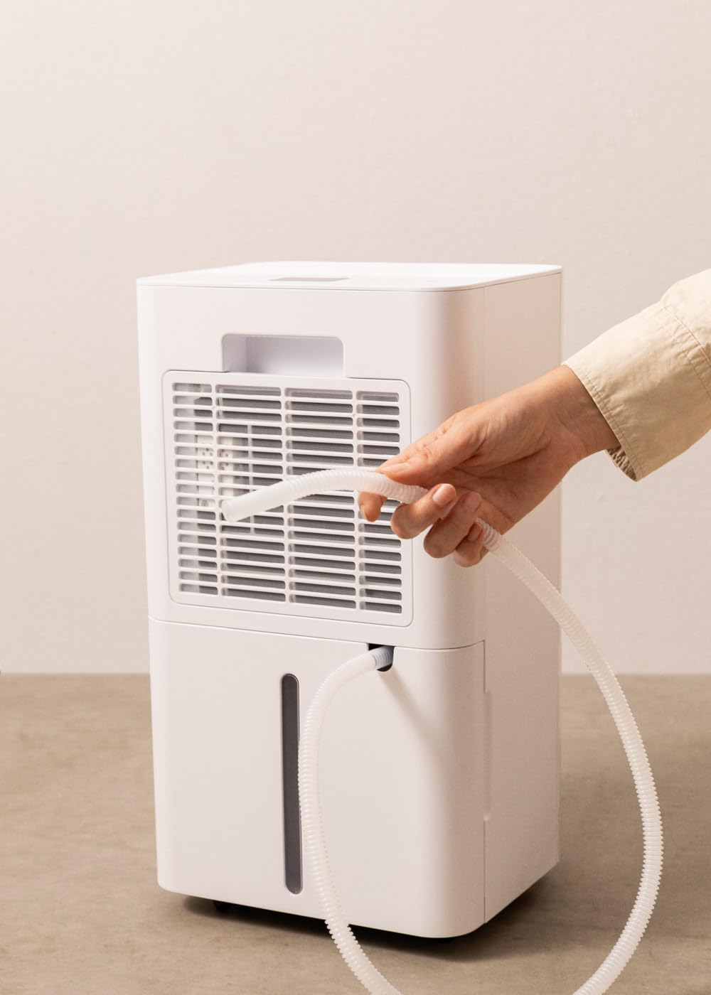 CREATE/AIR DRY CONNECT/Deshumidificador con WiFi 10L/día/Temporizador 24h, fácil de transportar, pantalla LED, hasta un 80% menos de humedad, superficies 15-25m², 210W