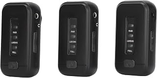 Yunseity Sistema de Monitoramento de Retorno Auricular, 1 para 2 Sistemas de Monitoramento de Fone de Ouvido, Tecnologia de Carregamento Rápido, para Placas de Som, Laptops,