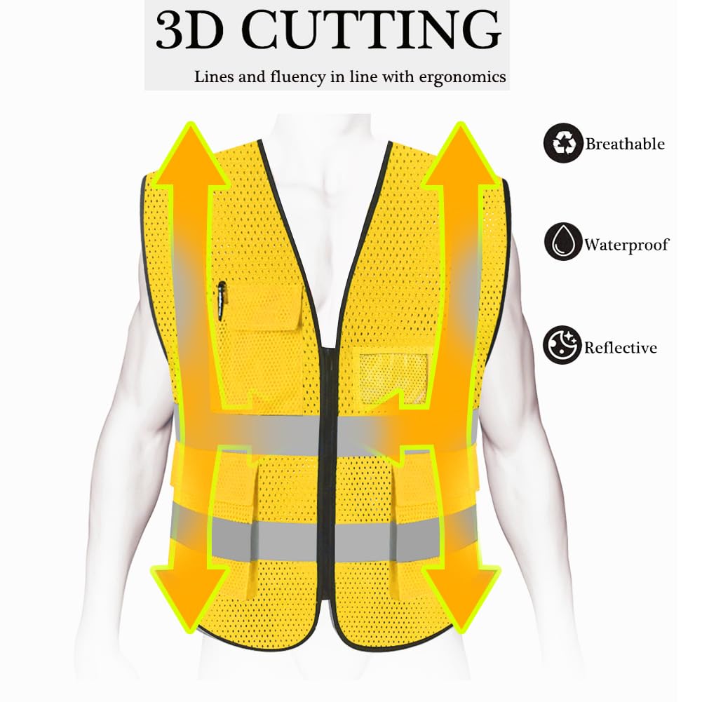 Snapklik.com : HYCOPROT High Visibility Mesh Safety Reflective Vest