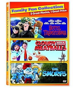 Sony Pictures Home Entertainment COL D46629D Cloudy with A Chance of Meatballs Hotel Transylvania Smurfs DVD 2 Disc TF