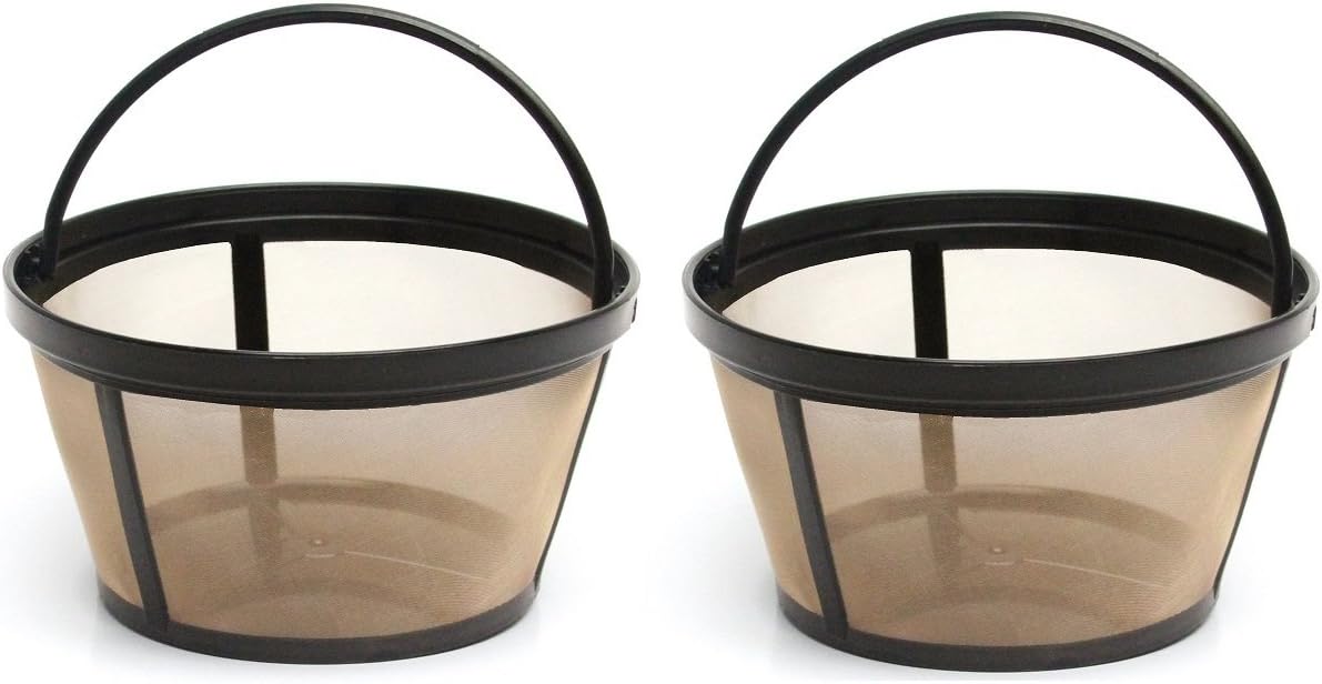 4-Cup Basket Style Permanent Coffee Filters for Mr. Coffee 4 Cup Coffeemakers, Set of 2 (2.9IN)