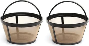 4-Cup Basket Style Permanent Coffee Filters for Mr. Coffee 4 Cup Coffeemakers, Set of 2 2.9IN