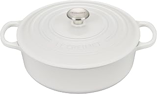Enameled Cast Iron Signature Round Wide Dutch Oven, 6.75 qt., White