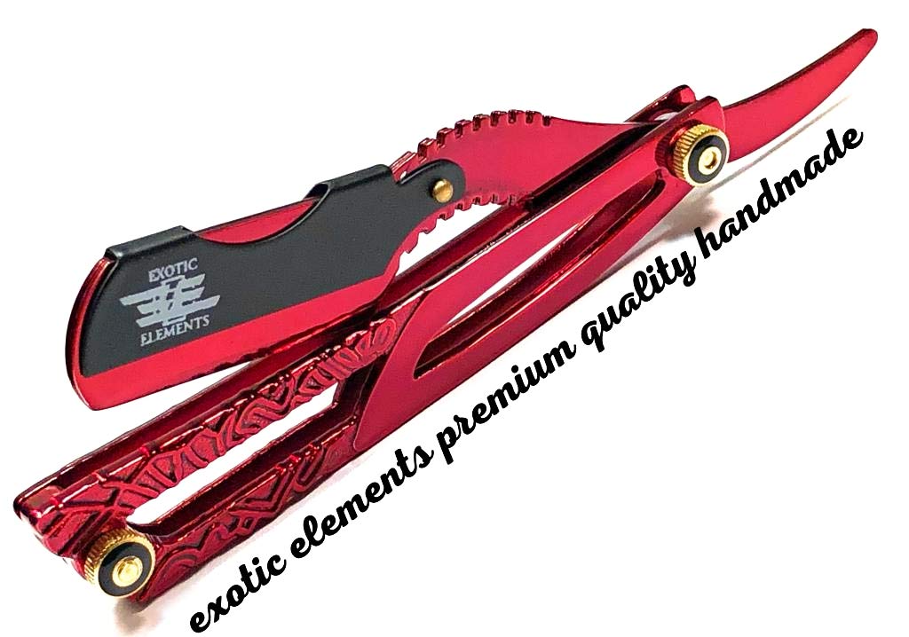 Unisex Pink And Black With Screw Barber Shaver For Shape Up And Hair Cutting