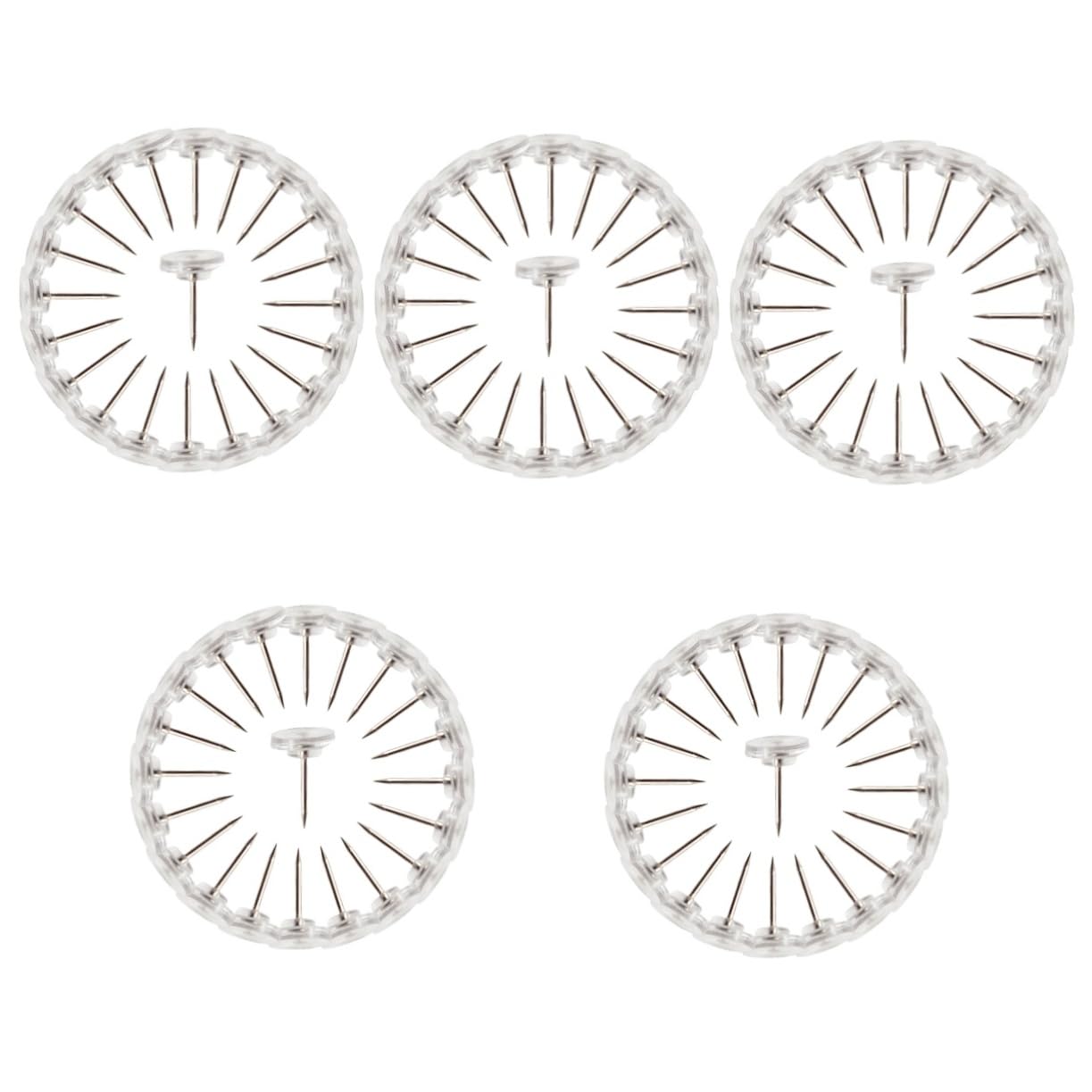 1000 Piezas De Chinchetas De Corcho Chinchetas Transparentes para Paredes Transparentes Accesorios De Tablero De Corcho Mapa De Tablero Decoraciones De