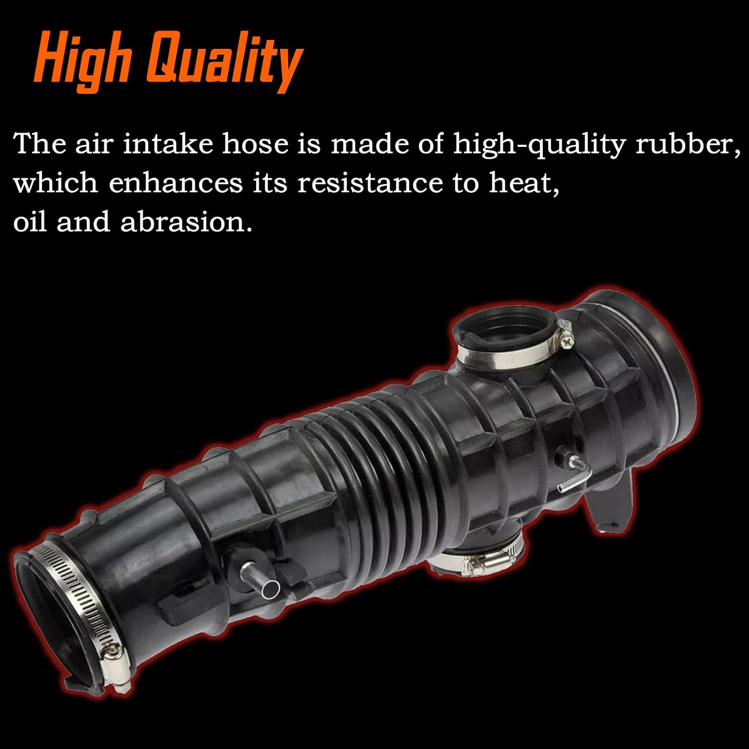 Air Intake Hose Compatible with Honda Pilot 2003 2004 Replacement for Acura MDX Base Touring 3.5L V6 2001 2002 Intake Filter Tube Replace# 17228-PGK-A00 696-164 Air Intake Duct Tube Boot