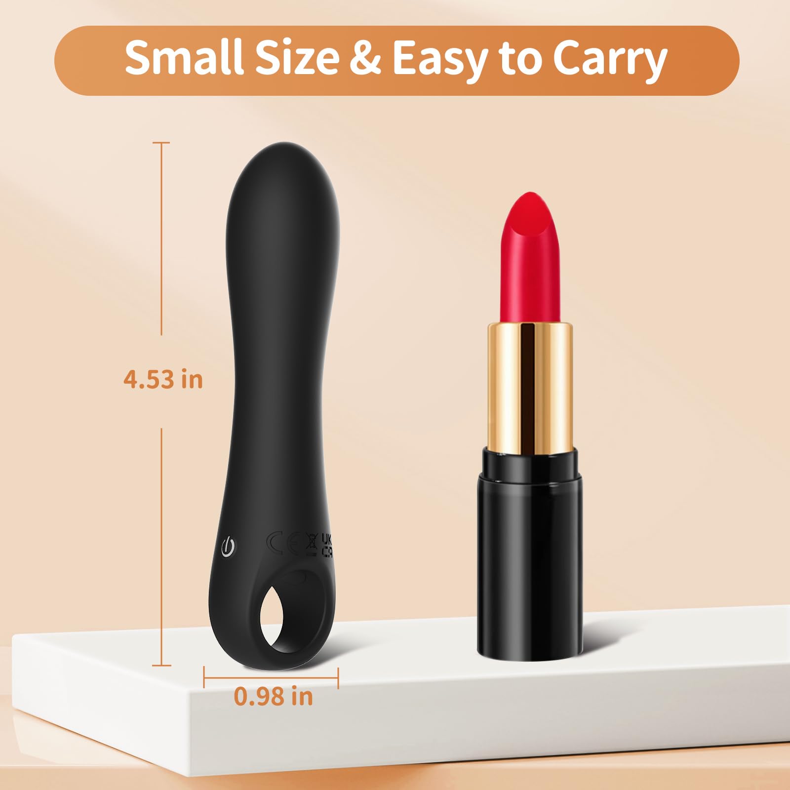 G Spot Bullet Vibrator For Women, Portable Mini Pocket Vagina Stimulator, Waterproof Adult Sex Toys With 10 Vibrating Modes Full Silicone Rechargeable Mini Vibrators(Rose Red Yellow