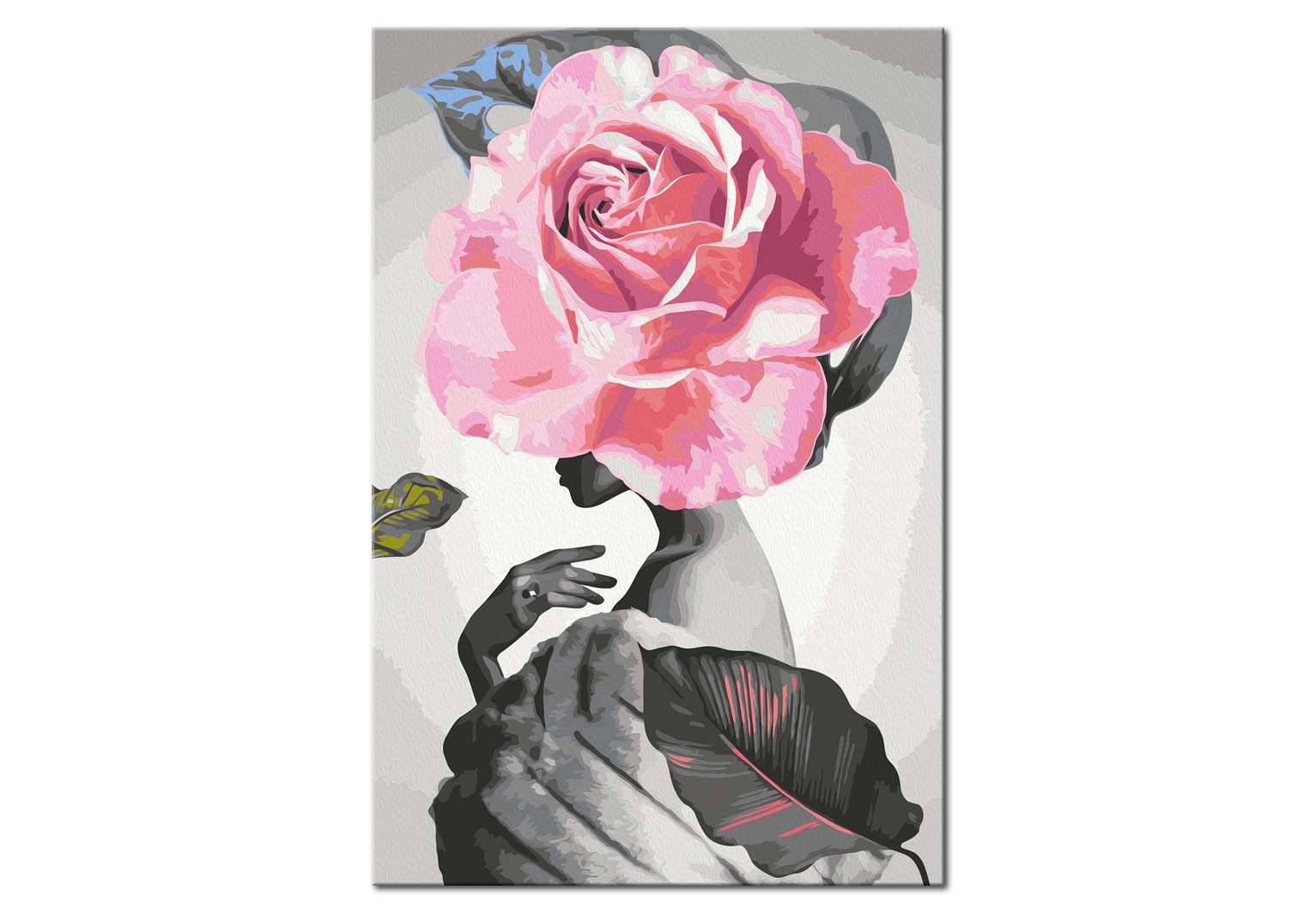 Quadro da Dipingere con i Numeri Adulti Stile Floreale 40x50