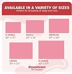 Downtown Pet Supply Two-Toned Waterproof Comfort Crate Mat Beds for Indoor/Outdoor Use (Light and Dark Pink, X-Large)