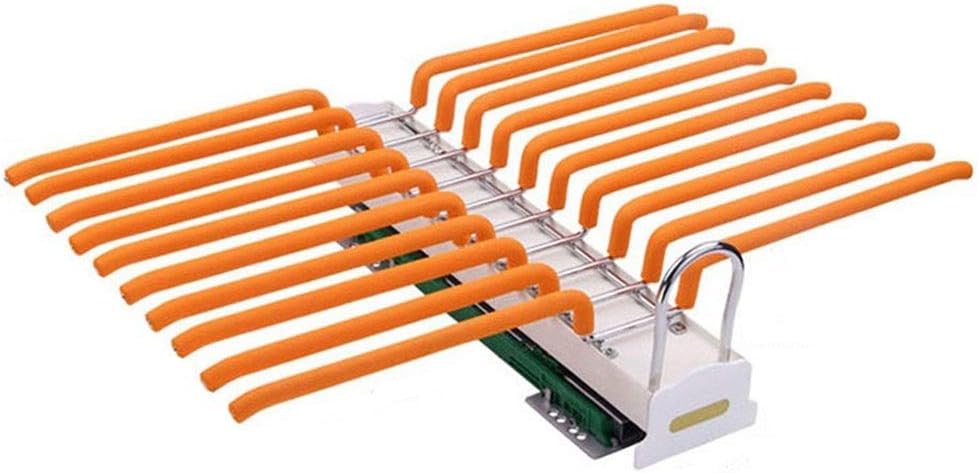 Trousers Hangers, Trouser Space Saving Hangers Damping Closet Organizer Double Rail Pull Out Double Row Top Pants Hangers,Hanging Scarfs Trousers Rack