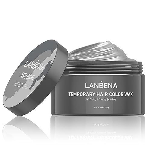 Miniatura 1 de LANBENA - Cera de tinte temporal para el cabello crema de peinado instantánea unisex cera de color para hombres y mujeres fiestas festivales cosplay