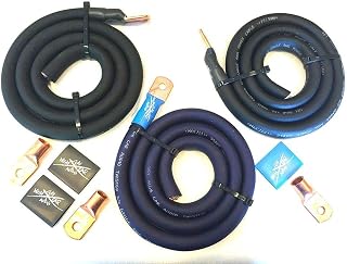 Sky High Oversized 1/0 Gauge OFC AWG Big 3 Upgrade Blue/Black Electrical Wiring