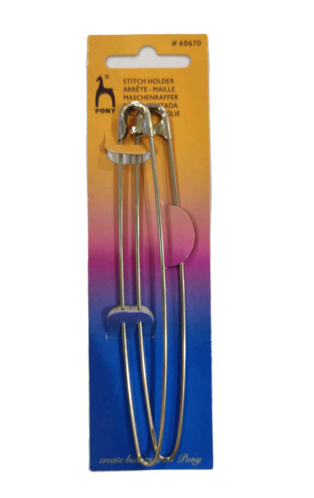 Vardhman Stitch Holder 2pcs per Pack, Metal, Multicolour, Southwestern Style-image-37